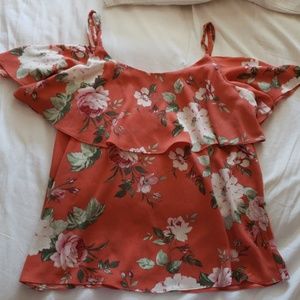 Cold shoulder tank top